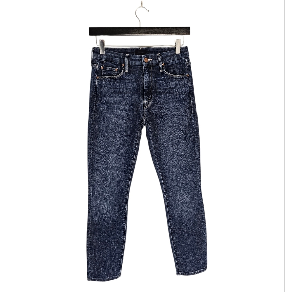 MOTHER The Looker Crop‎ Skinny Ankle Mid Rise Blue Jeans 26 Preowned